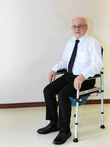 Adults Portable Bedside Toilet Commode Potty Chair - Aroflit