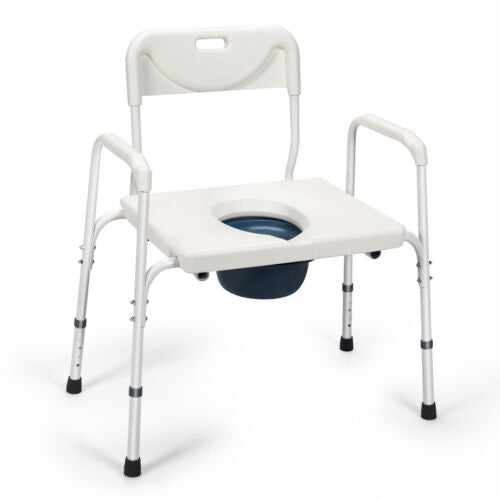 Adults Portable Bedside Toilet Commode Potty Chair - Aroflit