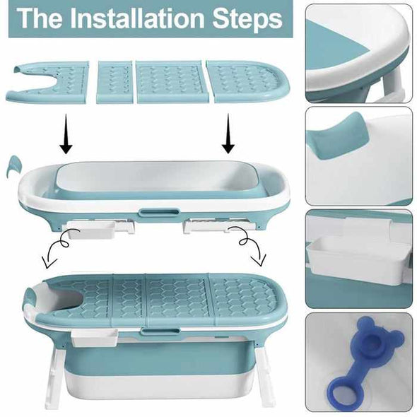 Adults Portable Folding Shower Bathtub - Aroflit