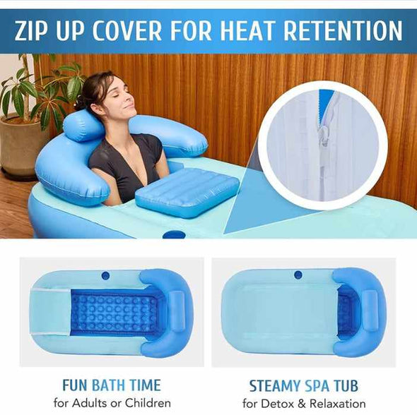 Adults Portable Inflating Shower Bathtub - Aroflit