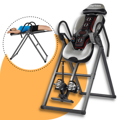 Advanced Heat & Massage Therapy Inversion Table – Pain Relief and Flexibility - Aroflit