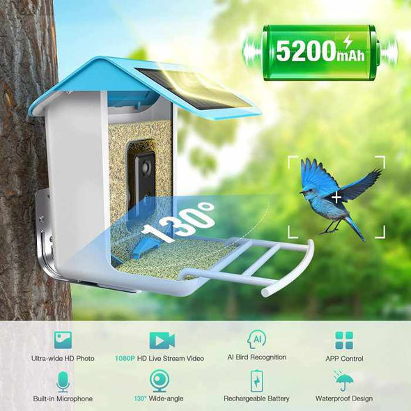 AI - Powered WIFI Smart Bird Feeder Camera - Aroflit