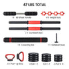 All - in - One Adjustable Dumbbell Set with Barbell & Kettlebell, 40 lbs - Aroflit