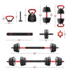 All - in - One Adjustable Dumbbell Set with Barbell & Kettlebell, 40 lbs - Aroflit