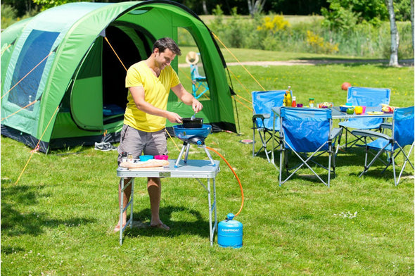 All - in - One Portable Camping Cooker BBQ Grill - Aroflit