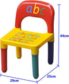 Alphabet Kids Plastic Table and One Chair Set - Aroflit