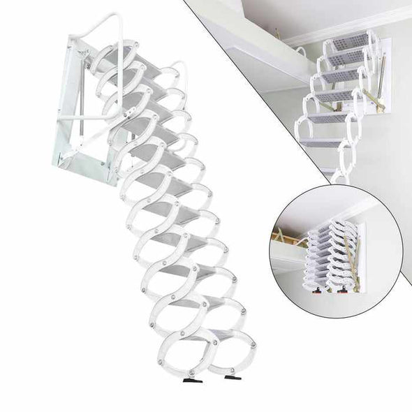 Aluminum Folding Pull Down Attic Ladder Stairs - Aroflit