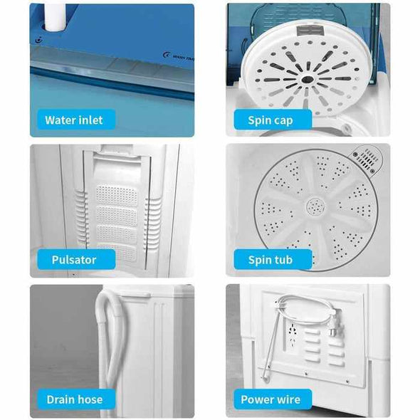 Apartment Small Portable Washing Machine & Spin Dryer - Aroflit