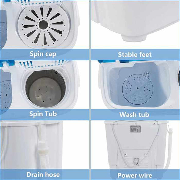 Apartment Small Portable Washing Machine & Spin Dryer - Aroflit