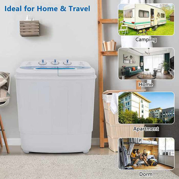 Apartment Small Portable Washing Machine & Spin Dryer - Aroflit