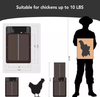 Automatic Chicken Coop Door with Light Sensing, Battery - Powered - Aroflit
