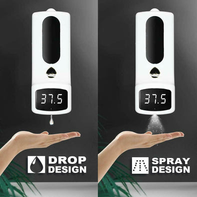 Automatic Sanitizer Dispenser & Infrared Thermometer with Floor Stand - Aroflit