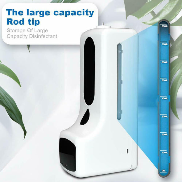 Automatic Sanitizer Dispenser & Infrared Thermometer with Floor Stand - Aroflit