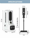 Automatic Sanitizer Dispenser & Infrared Thermometer with Floor Stand - Aroflit