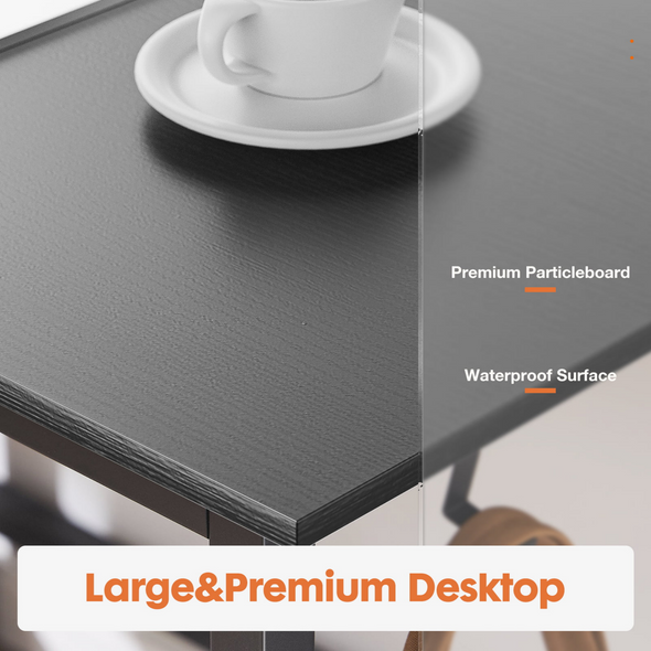 Spacious Computer Desk with Drawers and Storage, Home & Office