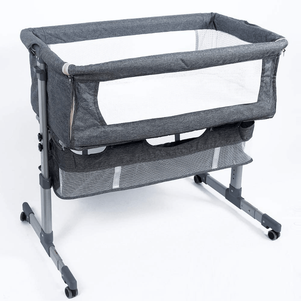 Baby Bedside Bassinet Sleeper Crib with Adjustable Height & Mosquito Net - Aroflit