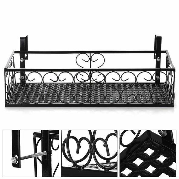 Balcony Over Deck Railing Hanging Porch Planters - Aroflit