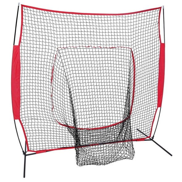 Baseball and Softball 7' x 7' Practice Net, Quick Setup Hitting - Aroflit
