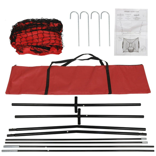 Baseball and Softball 7' x 7' Practice Net, Quick Setup Hitting - Aroflit