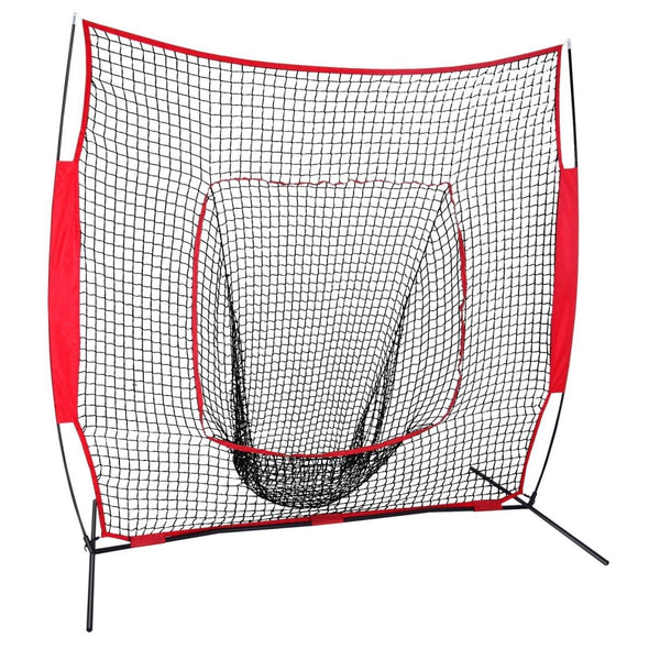 Baseball and Softball 7' x 7' Practice Net, Quick Setup Hitting - Aroflit