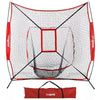 Baseball Softball Practice Net with Strike Zone, Durable, Portable - Aroflit