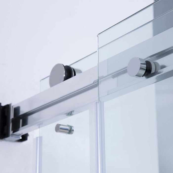Bathroom Frameless Sliding Shower Glass Door - Aroflit
