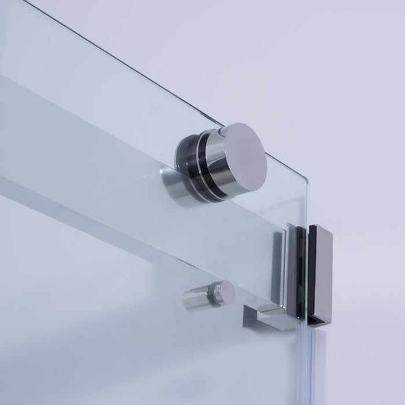 Bathroom Frameless Sliding Shower Glass Door - Aroflit