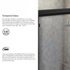 Bathroom Semi Frameless Sliding Shower Glass Door - Aroflit