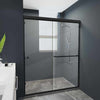 Bathroom Semi Frameless Sliding Shower Glass Door - Aroflit