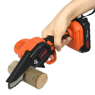 Battery Powered Cordless Electric Mini Tree Branch Chainsaw, 550W - Aroflit