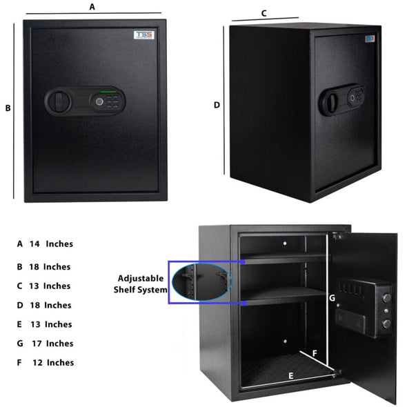 Biometric Cabinet Safe, Fast Access, Home & Office Security - Aroflit