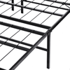 Black Heavy Duty Metal Queen Platform Slat Bed Frame - Aroflit