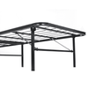 Black Heavy Duty Metal Queen Platform Slat Bed Frame - Aroflit