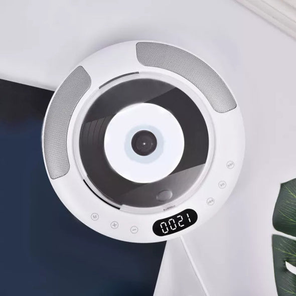 Portable Wall-Mounted Bluetooth MP3 CD Radio Music Player, Hi-Fi Sound