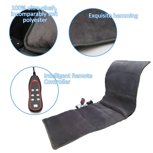 Full Body Massage Mat with Heat, 10 Motors, 9 Modes & Comfort