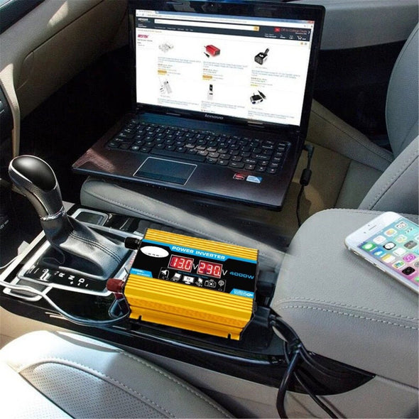 Car Power Inverter Converter 300W 12V to 220V/110V LED - Aroflit