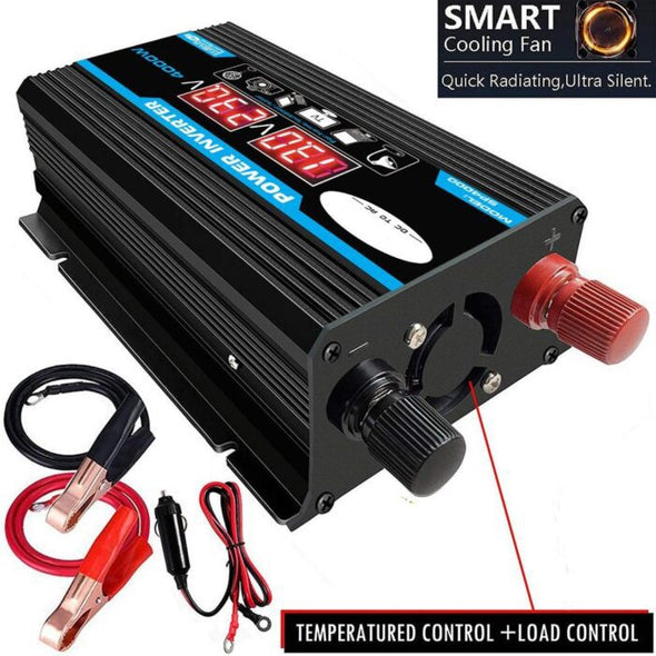 Car Power Inverter Converter 300W 12V to 220V/110V LED - Aroflit