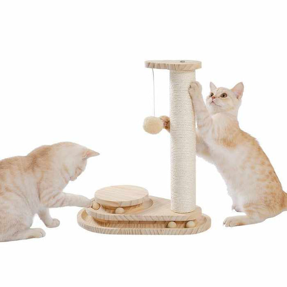 Cat Scratching Condo Tree Post Pole Toy - Aroflit