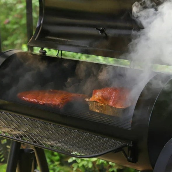Charcoal Grill with Offset Smoker Combo for Versatile Outdoor Cooking - Aroflit