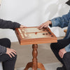 Chess Table with 3 Games, Chess, Checkers & Backgammon, Stylish - Aroflit