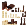 Chess Table with 3 Games, Chess, Checkers & Backgammon, Stylish - Aroflit