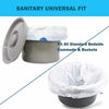Commode Liners with Super Absorbent Pad - Aroflit
