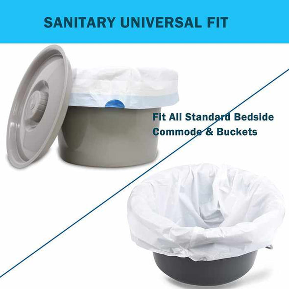 Commode Liners with Super Absorbent Pad - Aroflit