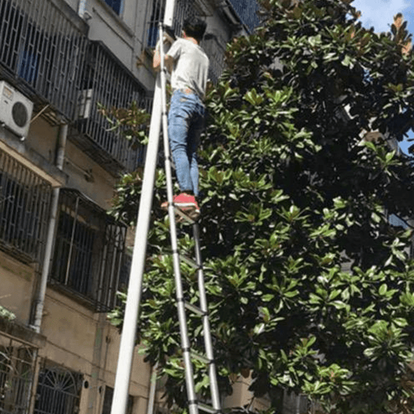Compact Telescoping Attic Access Folding Ladder 330lbs Capacity - Aroflit