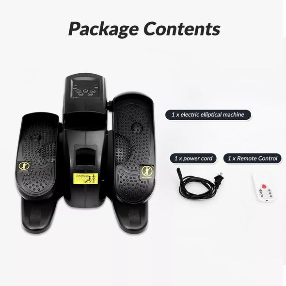 Compact Under Desk Ellipse Leg Exerciser | Adjustable, Massage Pedals - Aroflit