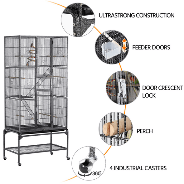 Copy of Extra Large Bird Cage For Parrot & Macaws - Aroflit