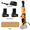 Cordless 3/8" Ratchet Wrench, 42V High - Torque Tool with Dual Batteries - Aroflit