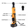 Cordless 3/8" Ratchet Wrench, 42V High - Torque Tool with Dual Batteries - Aroflit