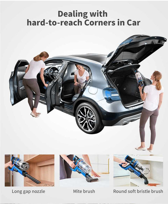 Cordless Vacuum Cleaner – 22000Pa Powerful Suction wih LED Touch Screen - Aroflit