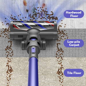 Cordless Vacuum Cleaner with HEPA Filtration, Powerful Suction, LED - Aroflit